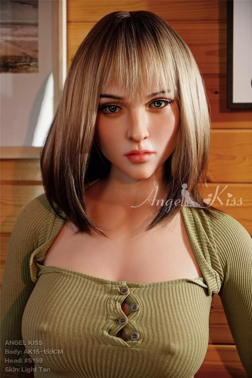 AK Oral sex Silicone 159cm love doll with Head#LS159