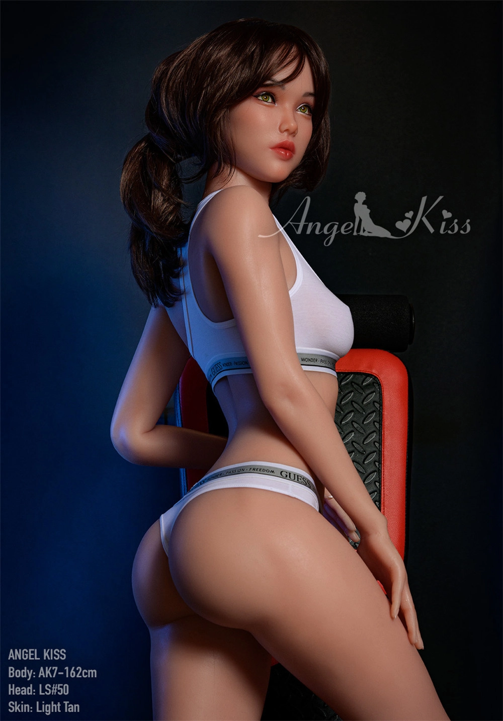 AK Silicone ROS Mouth 162cm love doll with Head#LS50