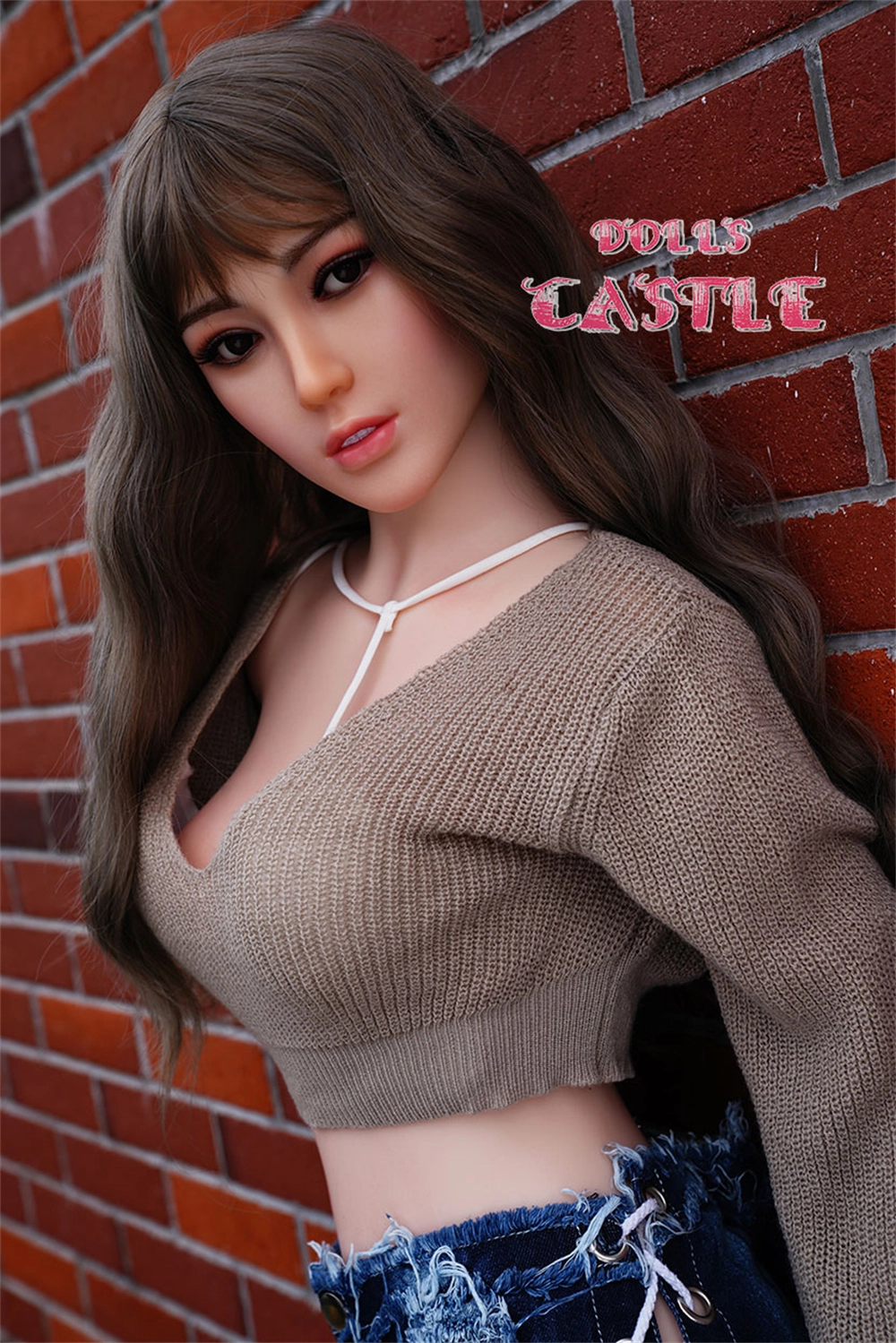 Dolls-castle ROS Mouth Silicone sex doll 156cm with Head#82