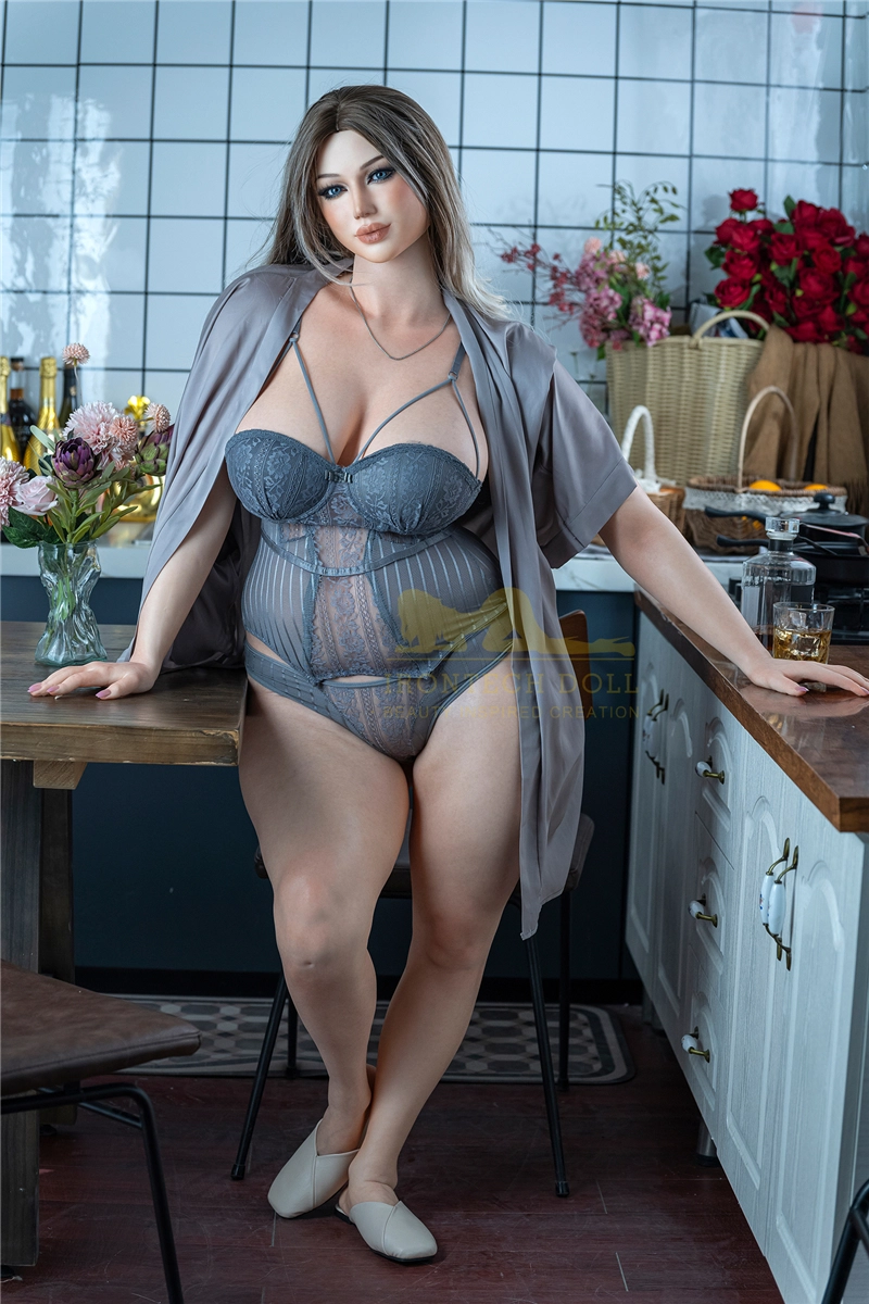 Irontech 162cm (5ft4) Plus Chubby Silicone Sex Doll Celine, Head S13