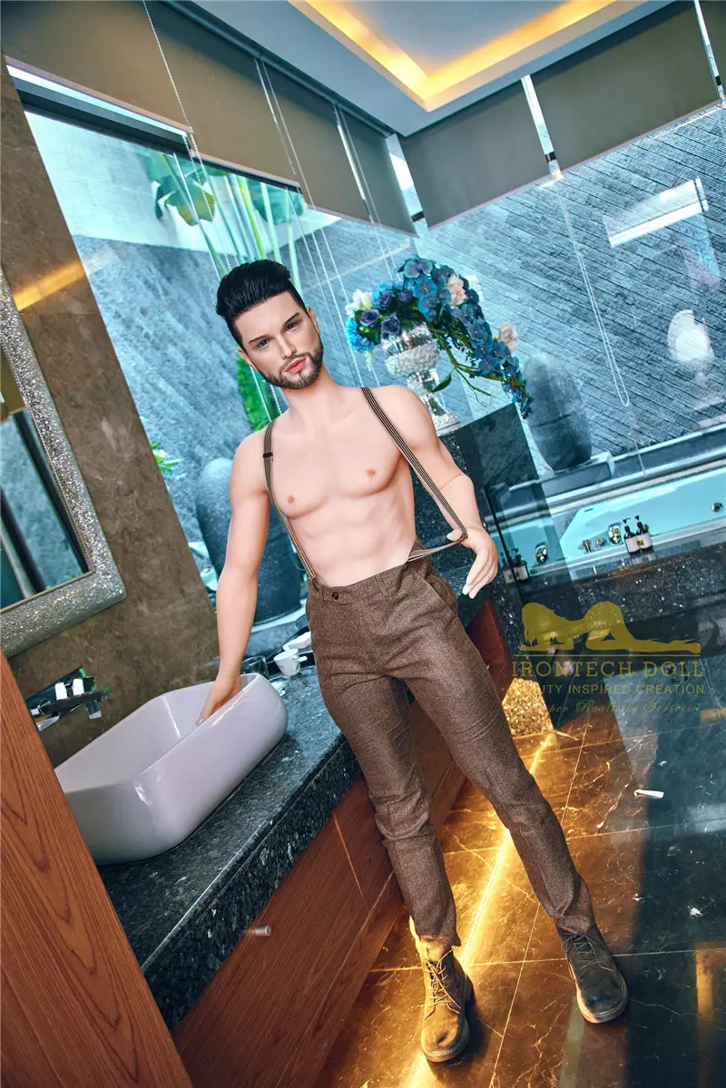 Irontech Silicone head+ TPE body 162cm (5ft4) Male Sex Doll Kevin M1