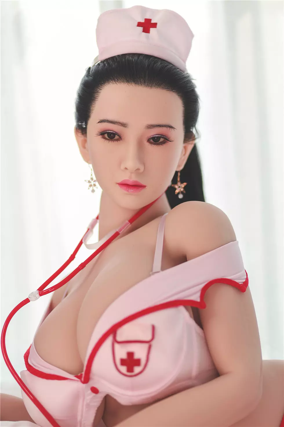 JY 170cm Silicone Head with TPE Body implanted hair Donna