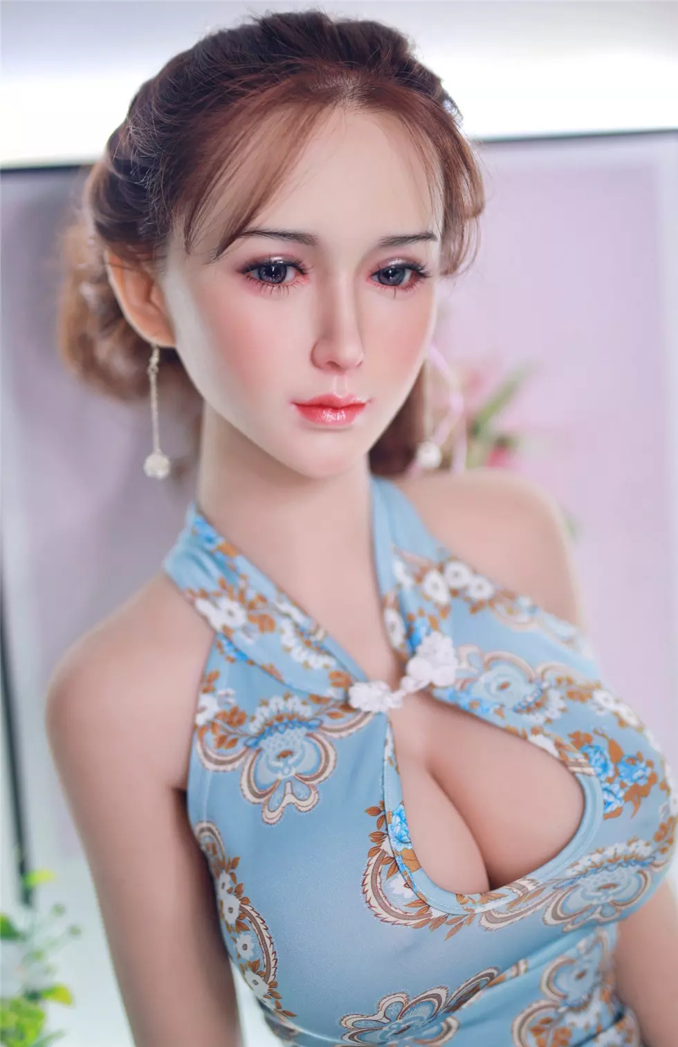 JY 161cm Silicone Head with TPE Body implanted hair Yushu