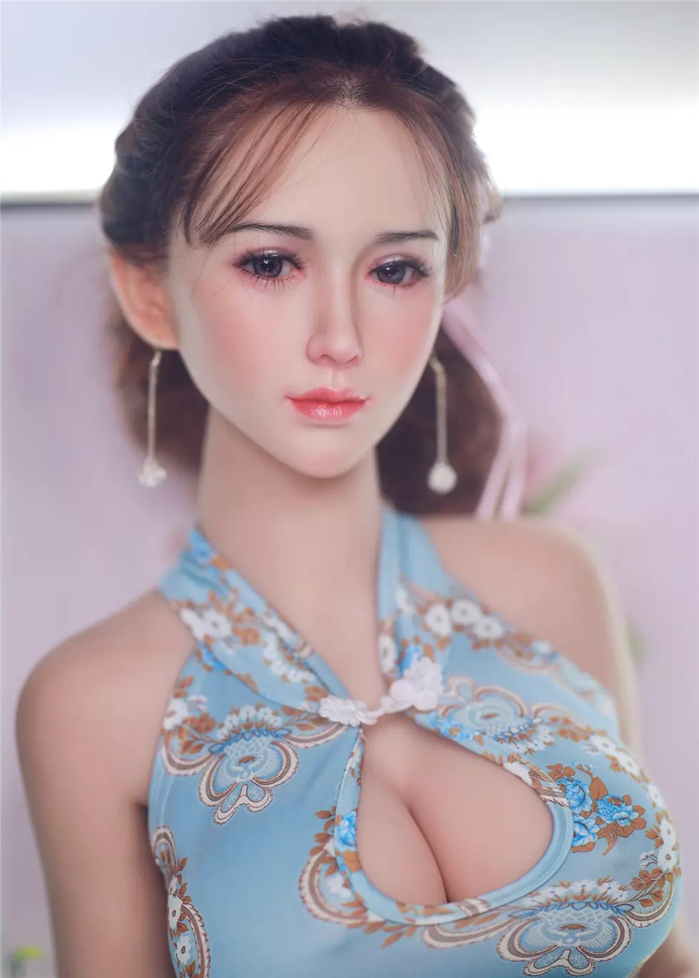 JY 161cm Silicone Head with TPE Body implanted hair Yushu