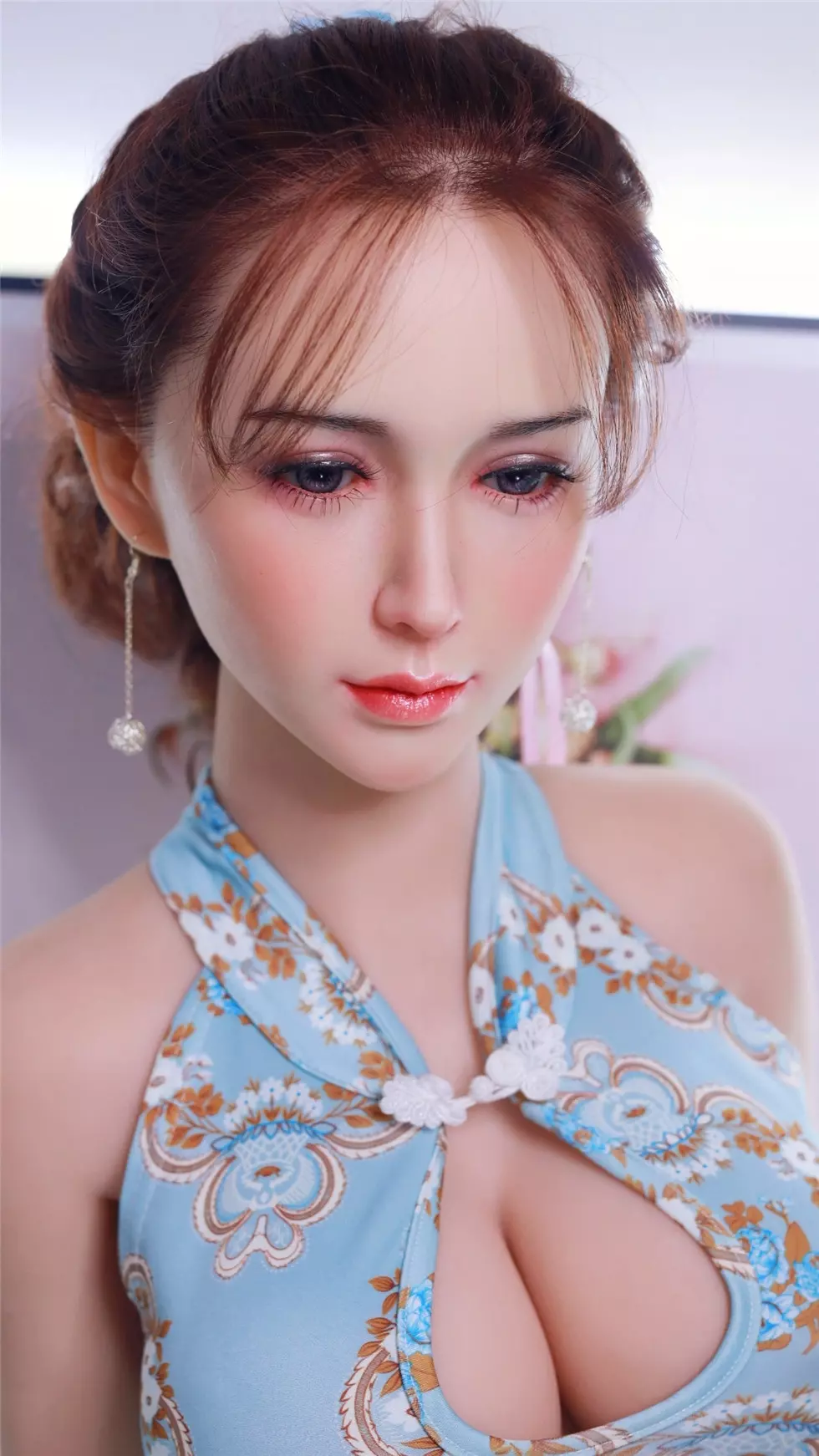 JY 161cm Silicone Head with TPE Body implanted hair Yushu