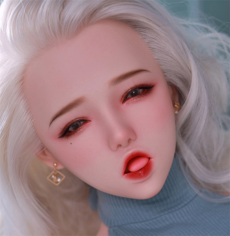 JYDOLL Real Silicone Oral Sex Doll Head