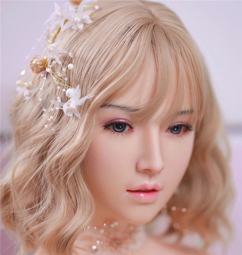 JYDOLL Real Silicone Sex Doll Head