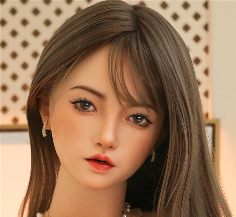 JY2.0 ROS Mouth Real Silicone Sex Doll Head Jing an