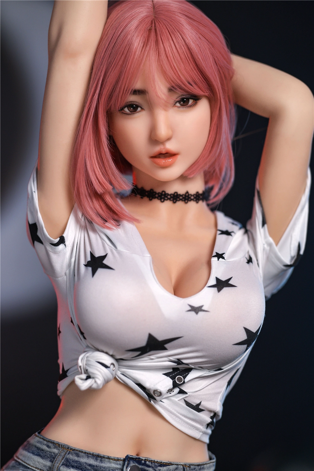 JYDOLL 163cm ROS Mouth Real Silicone Sex Doll Muxi