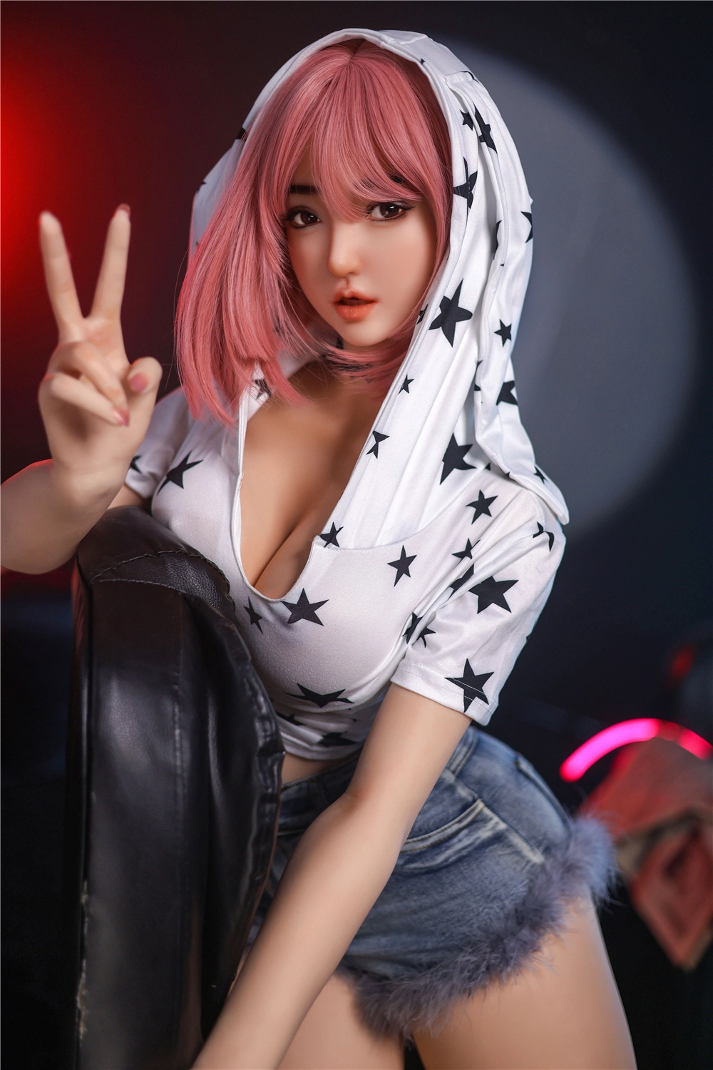 JYDOLL 163cm ROS Mouth Real Silicone Sex Doll Muxi