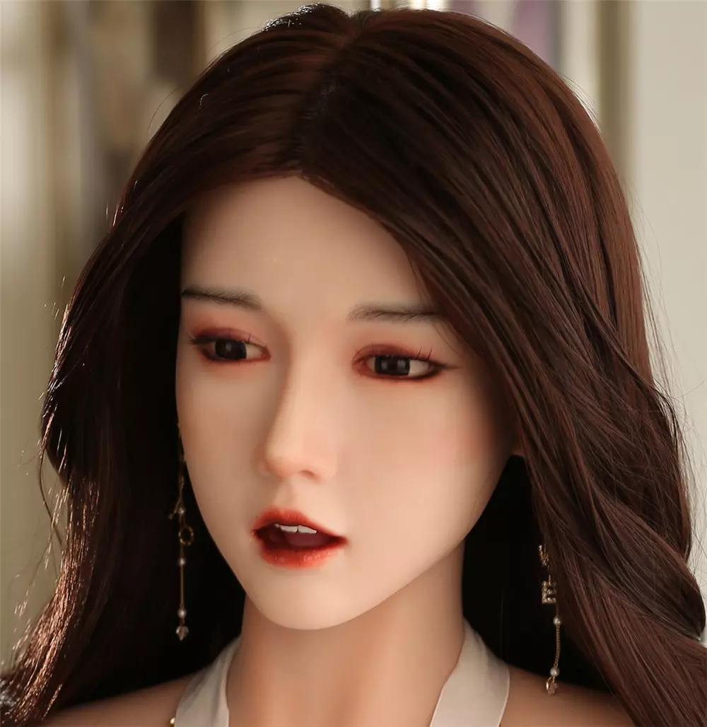 JYDOLL Real Silicone Oral Sex Doll Head