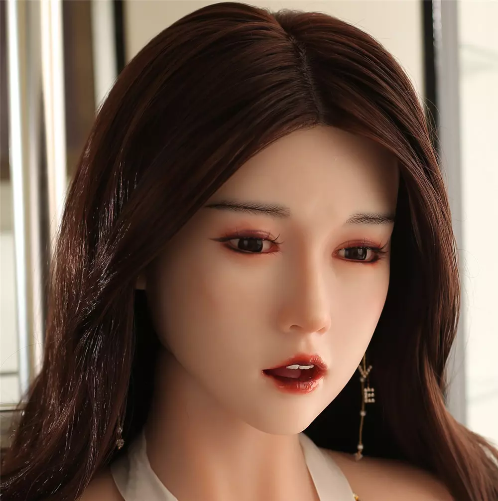 JYDOLL Real Silicone Oral Sex Doll Head