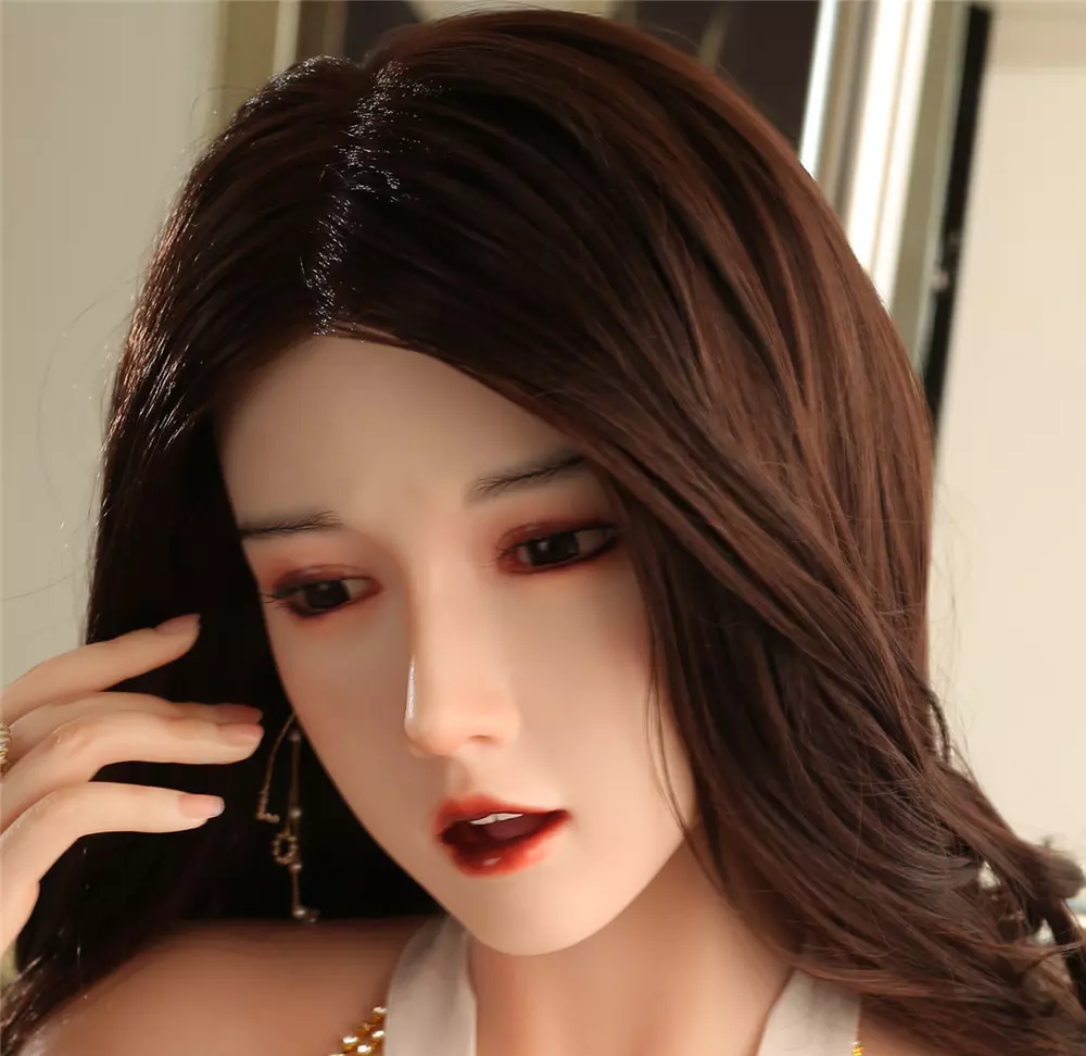 JYDOLL Real Silicone Oral Sex Doll Head