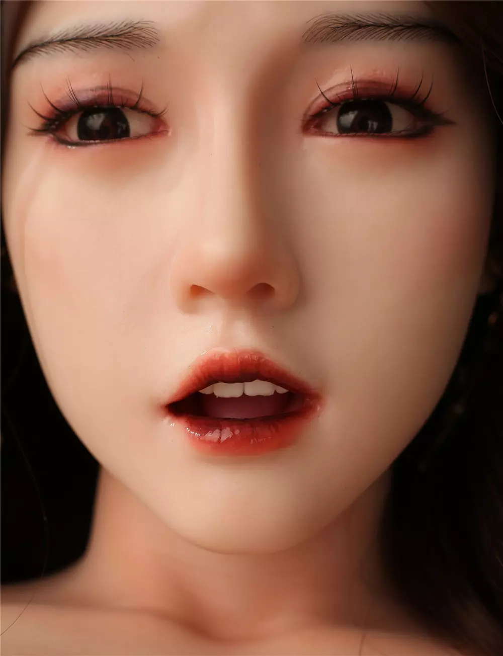 JYDOLL Real Silicone Oral Sex Doll Head