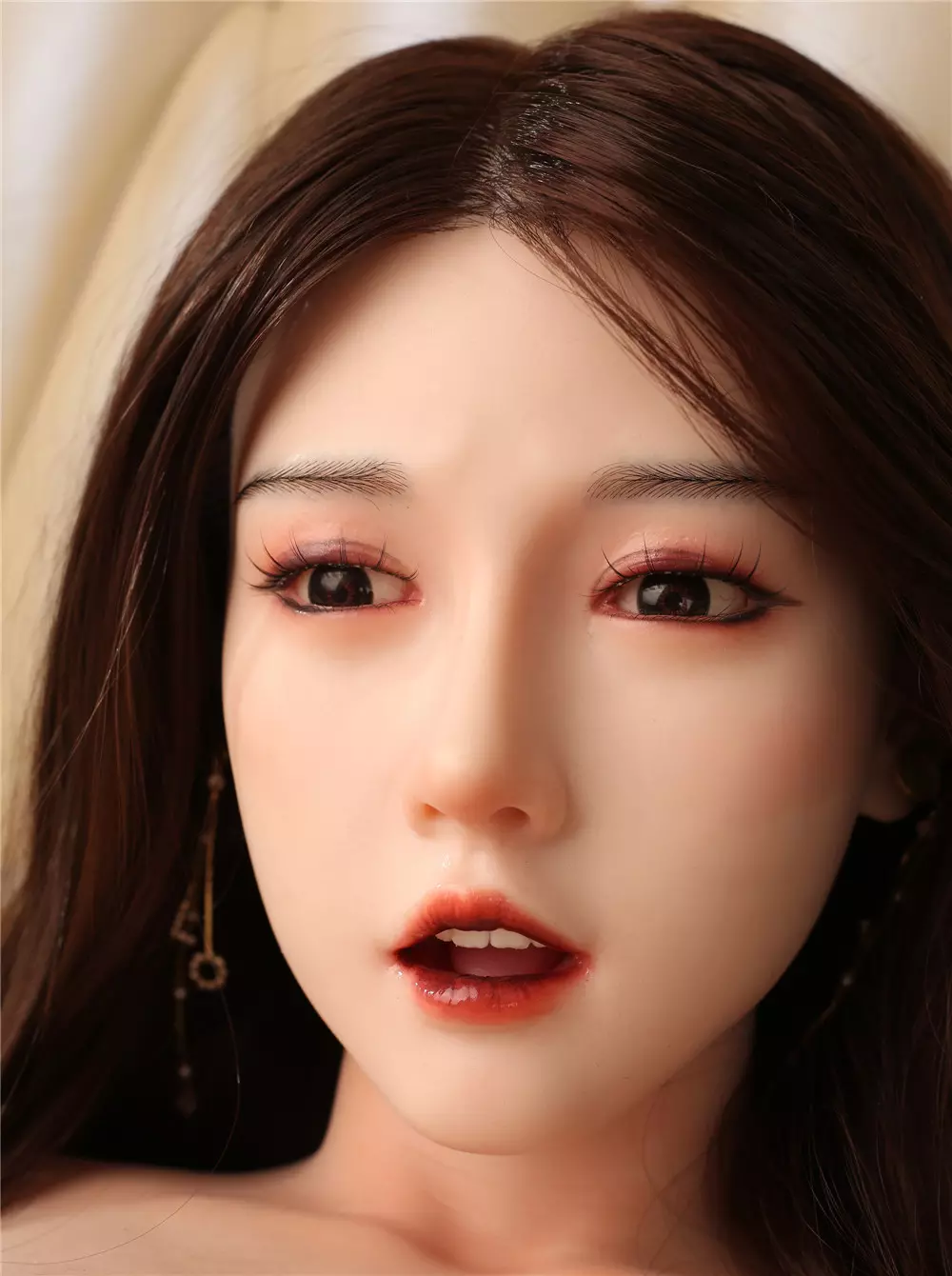 JYDOLL Real Silicone Oral Sex Doll Head