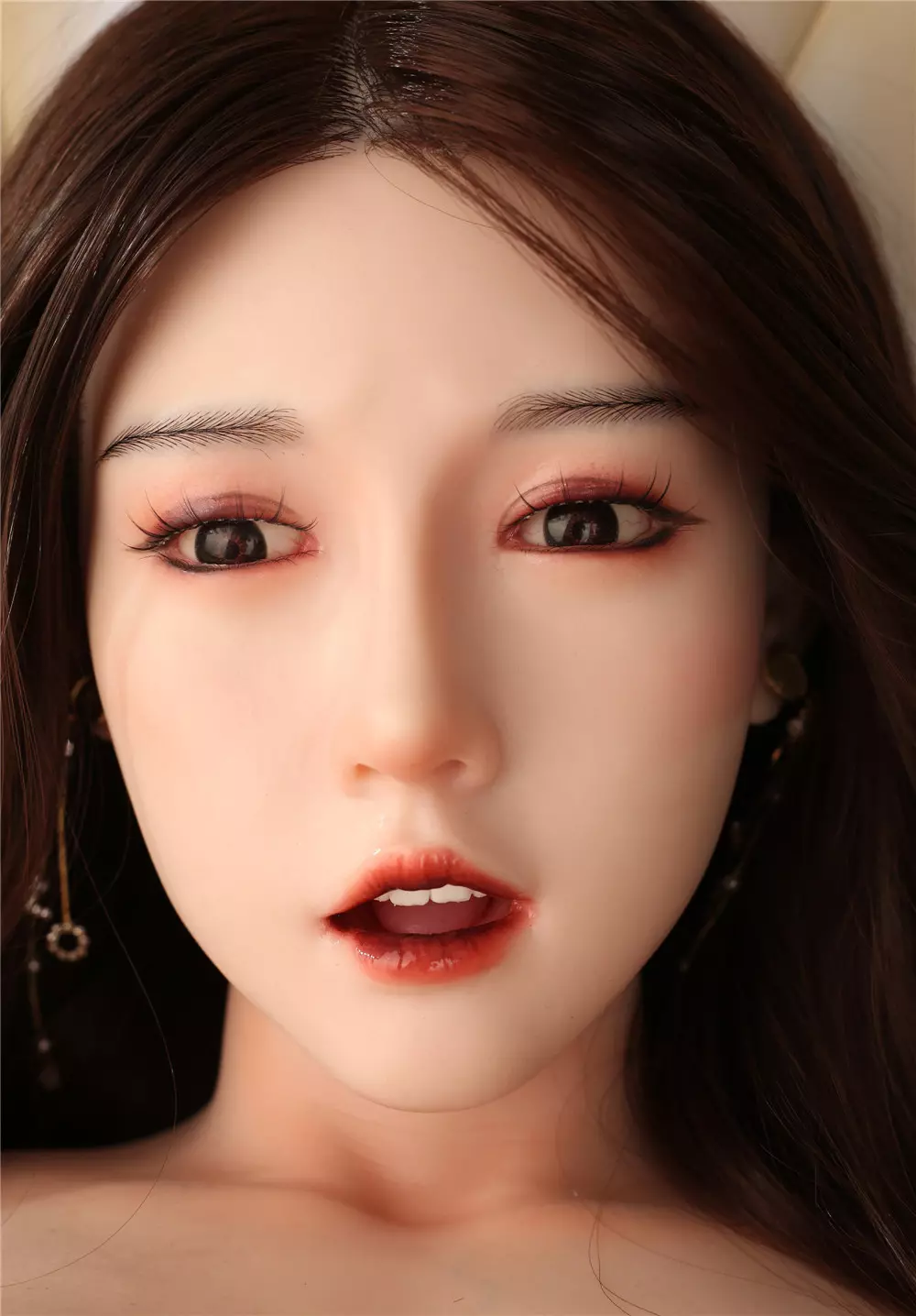 JYDOLL Real Silicone Oral Sex Doll Head