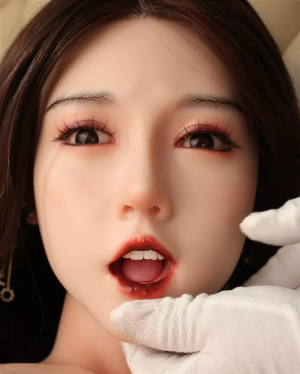 JYDOLL Real Silicone Oral Sex Doll Head