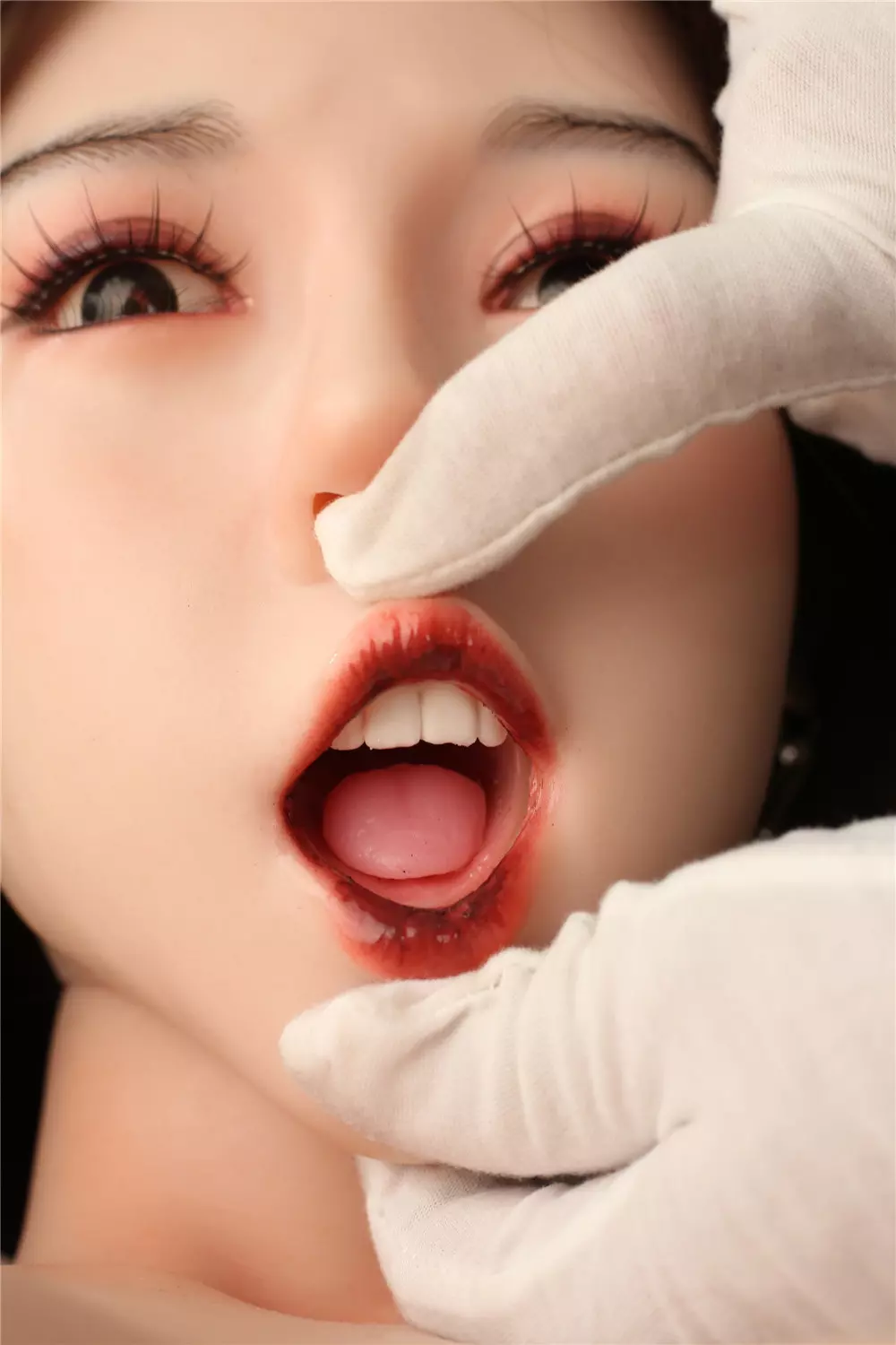 JYDOLL Real Silicone Oral Sex Doll Head