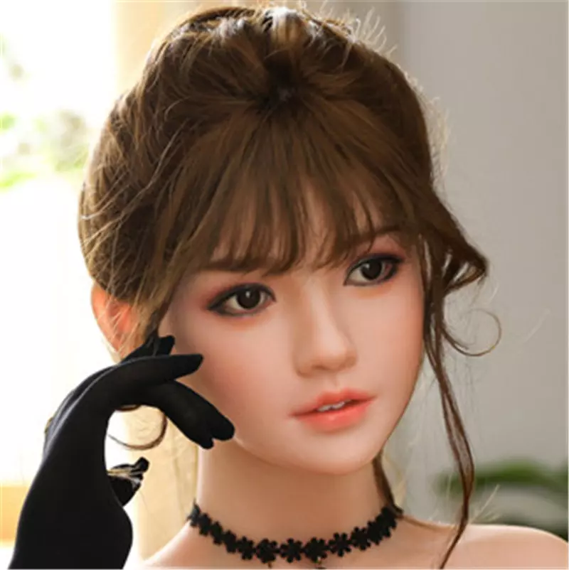 JYDOLL Real Silicone Oral Sex Doll Head