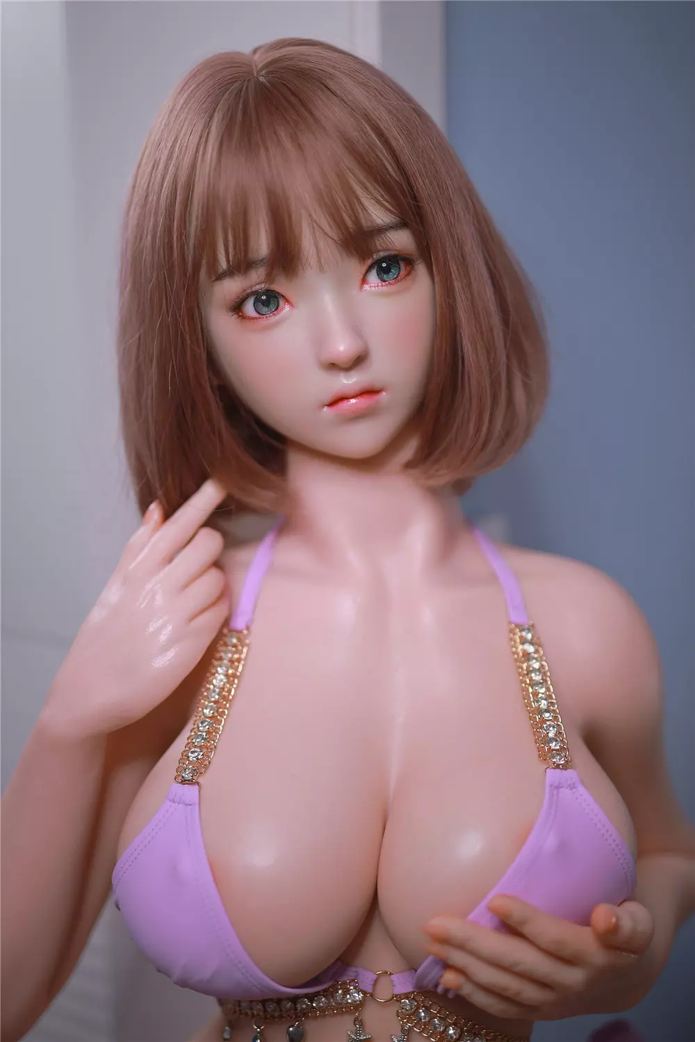 JY 157cm Silicone implanted hair sex doll Menling