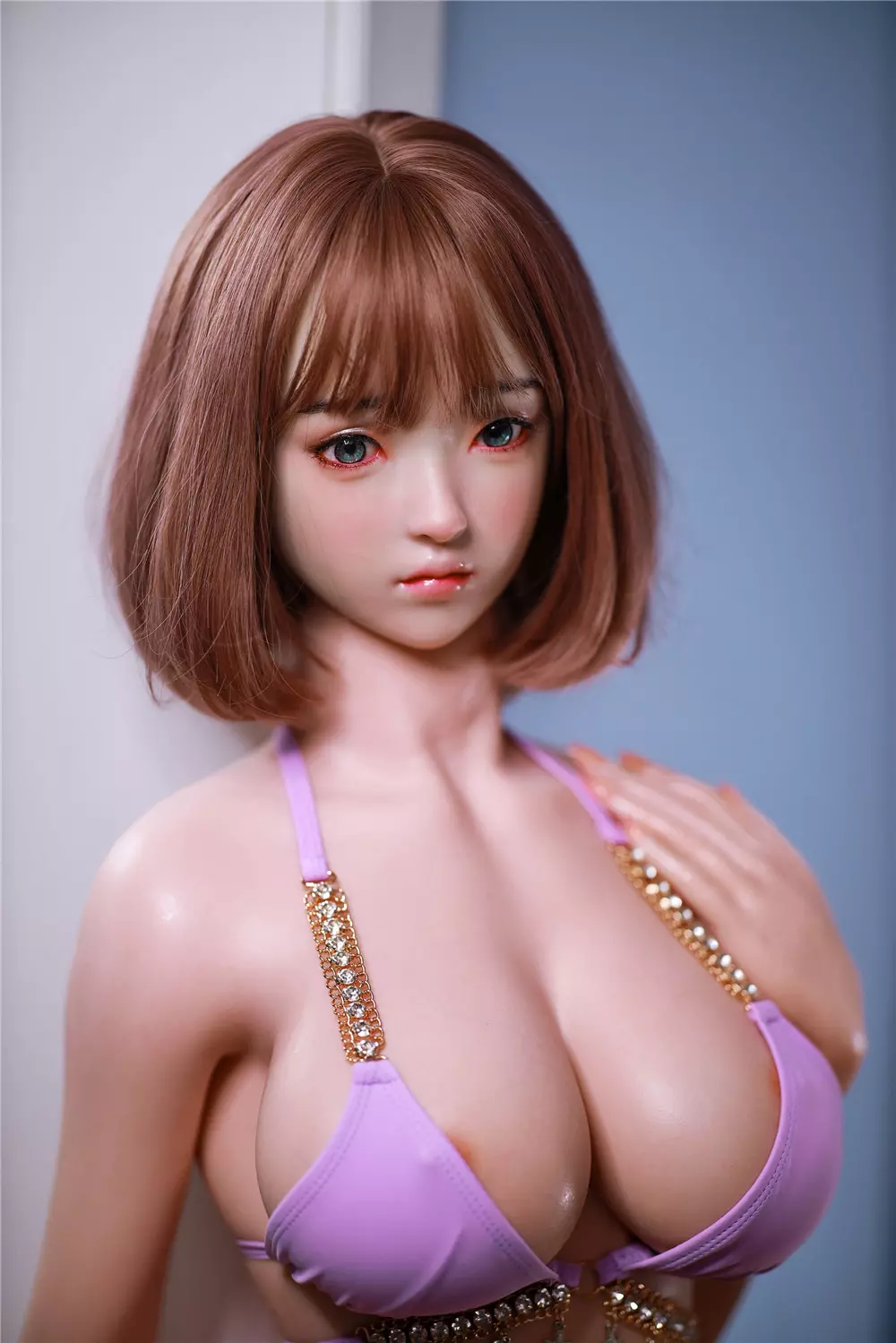 JY 157cm Silicone implanted hair sex doll Menling