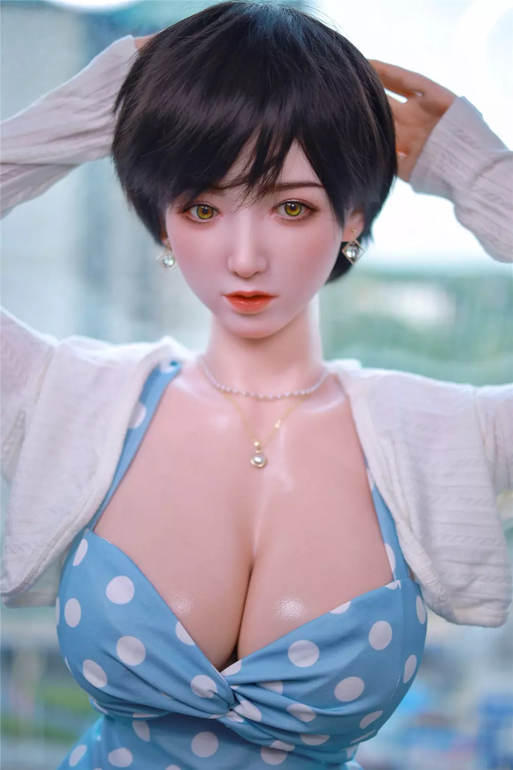 JY 157cm Silicone implanted hair sex doll Xue