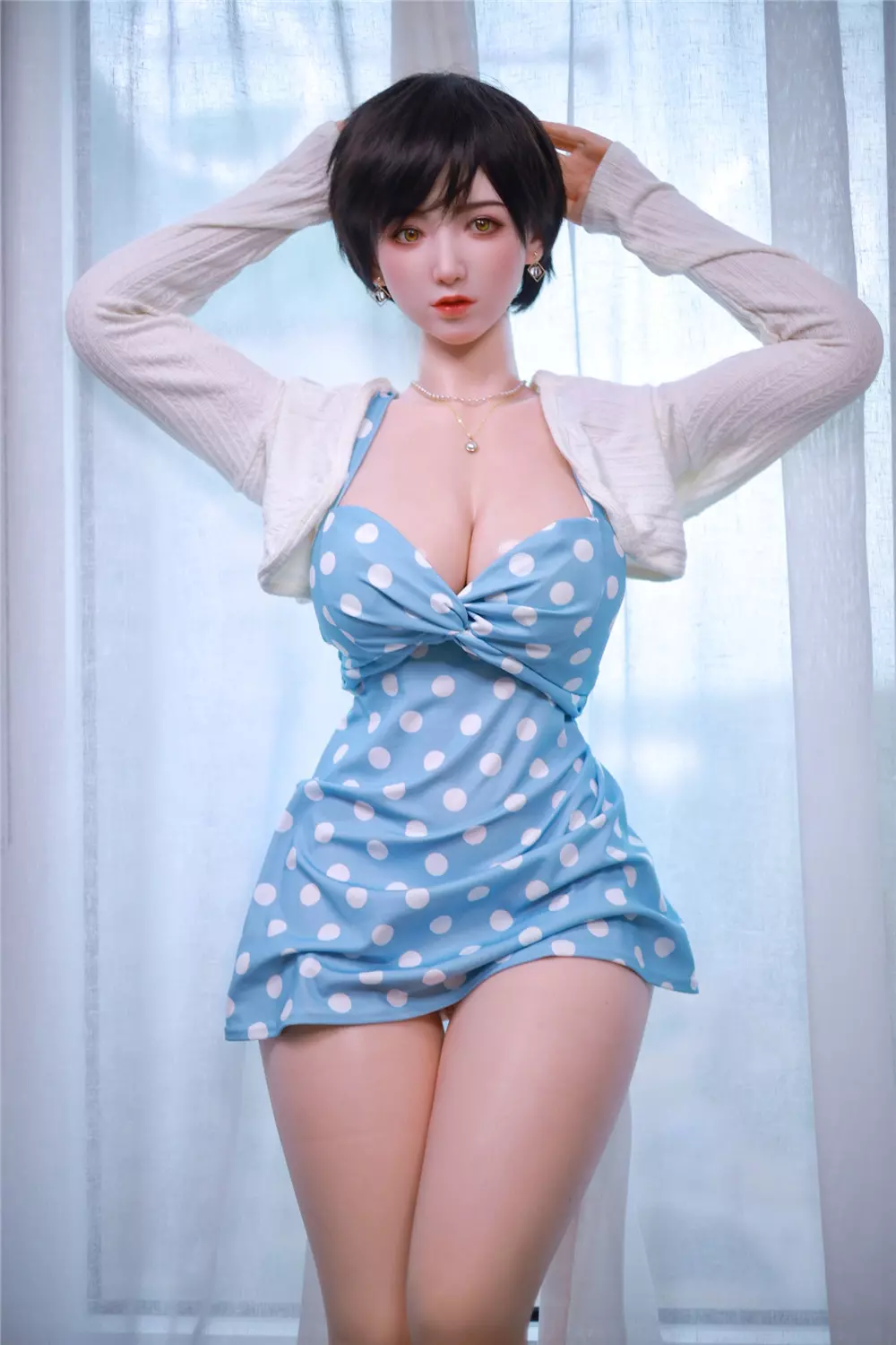 JY 157cm Silicone implanted hair sex doll Xue