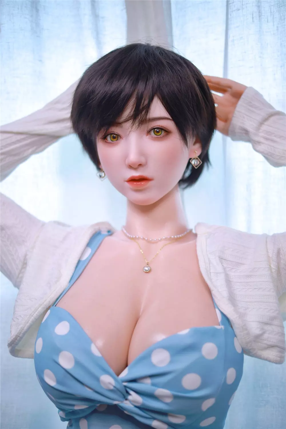 JY 157cm Silicone implanted hair sex doll Xue