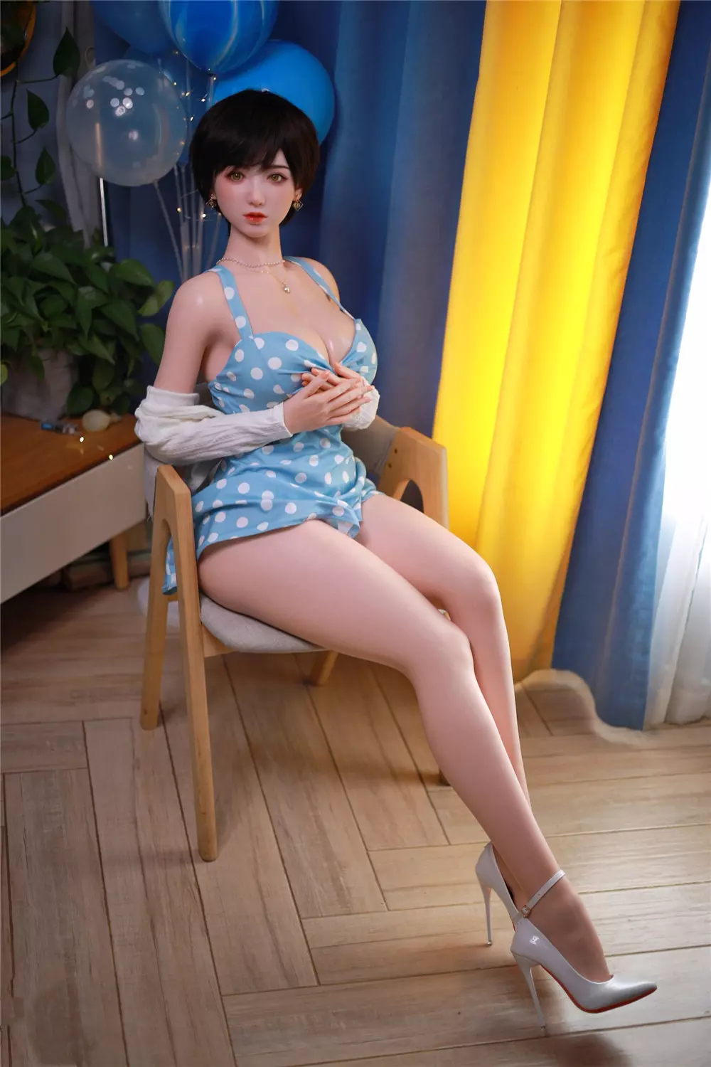 JY 157cm Silicone implanted hair sex doll Xue