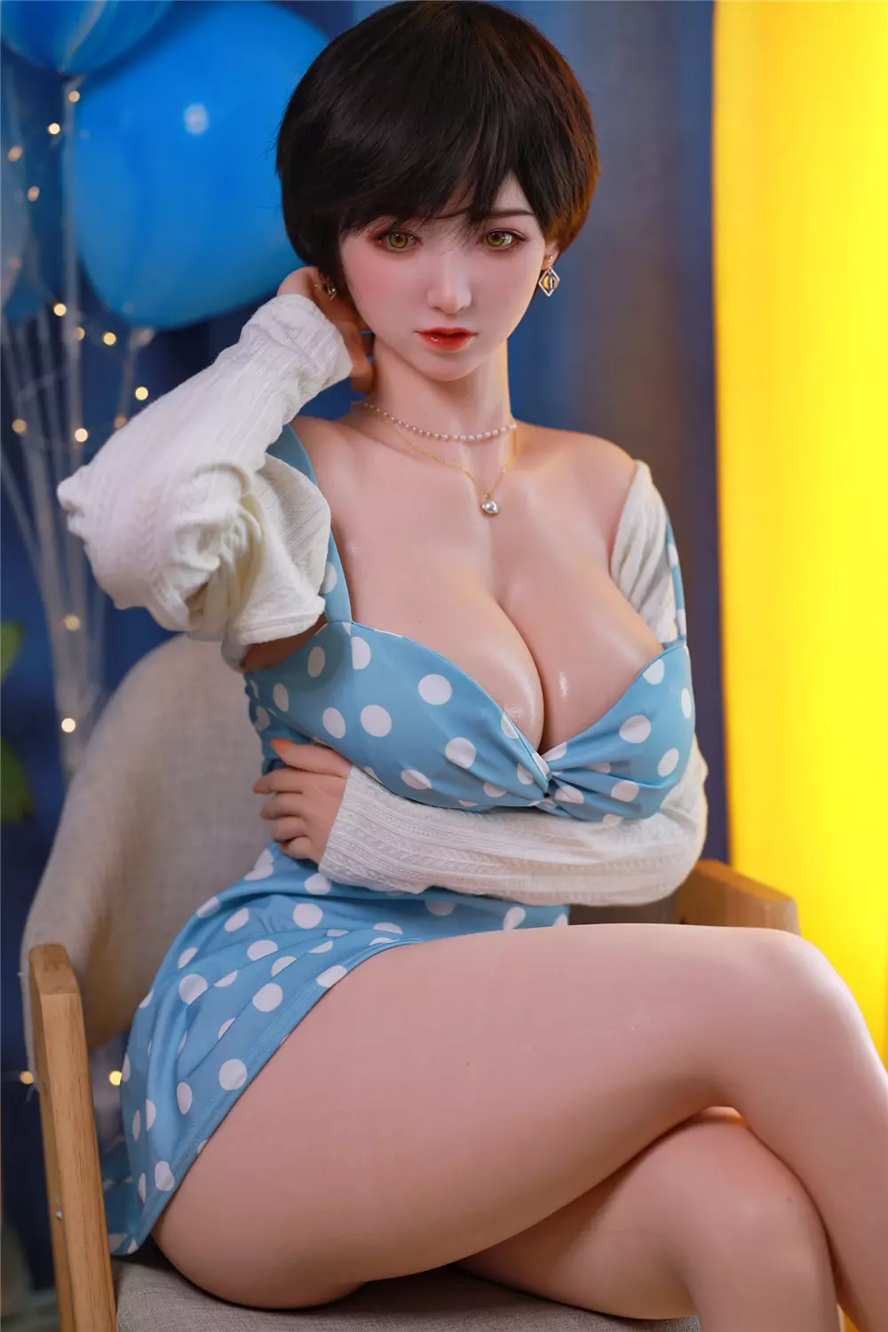 JY 157cm Silicone implanted hair sex doll Xue