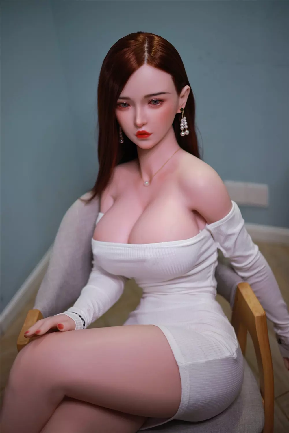 JY 161cm Silicone implanted hair Maili