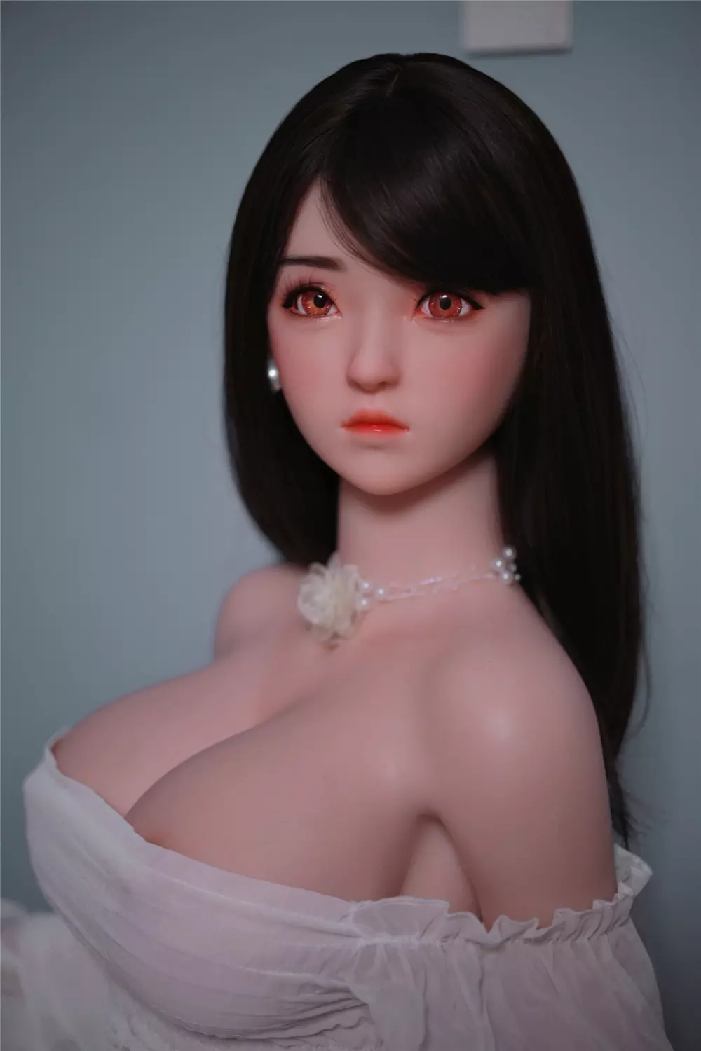 JY 161cm Silicone implanted hair L.Dream white dress