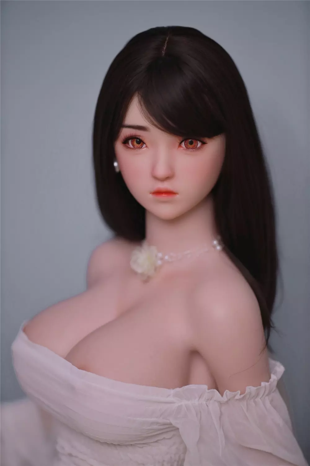 JY 161cm Silicone implanted hair L.Dream white dress