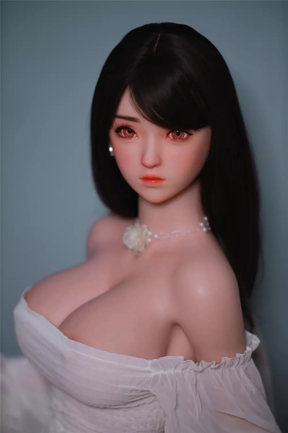 JY 161cm Silicone implanted hair L.Dream white dress