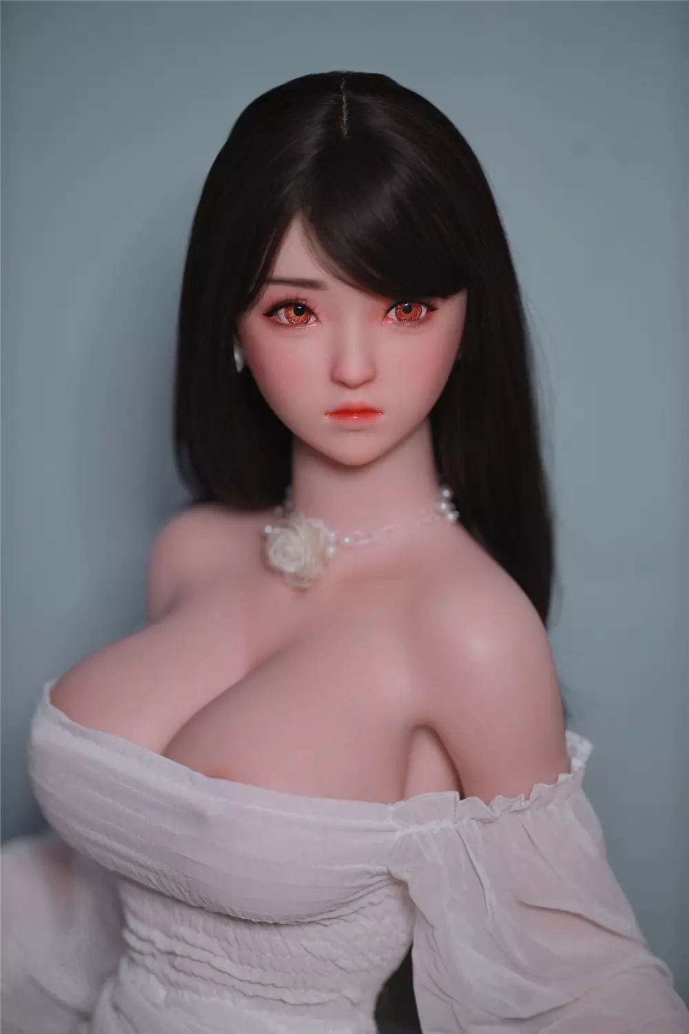 JY 161cm Silicone implanted hair L.Dream white dress