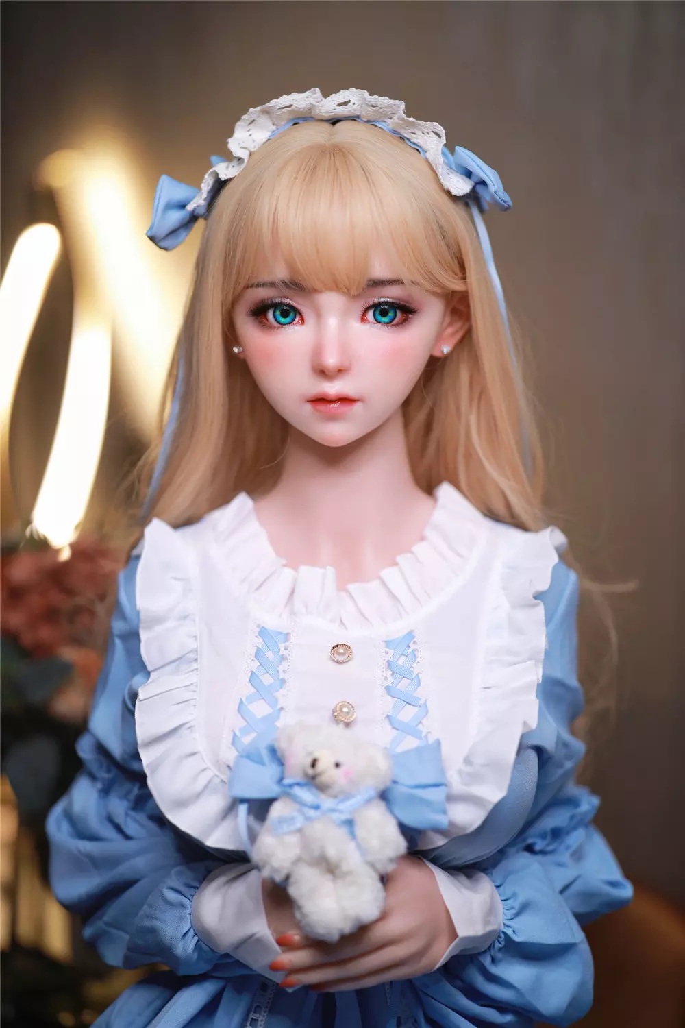 JY 161cm Silicone implanted hair Mili blone hair