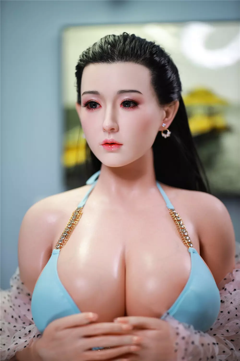 JY 162cm Silicone implanted hair Ying