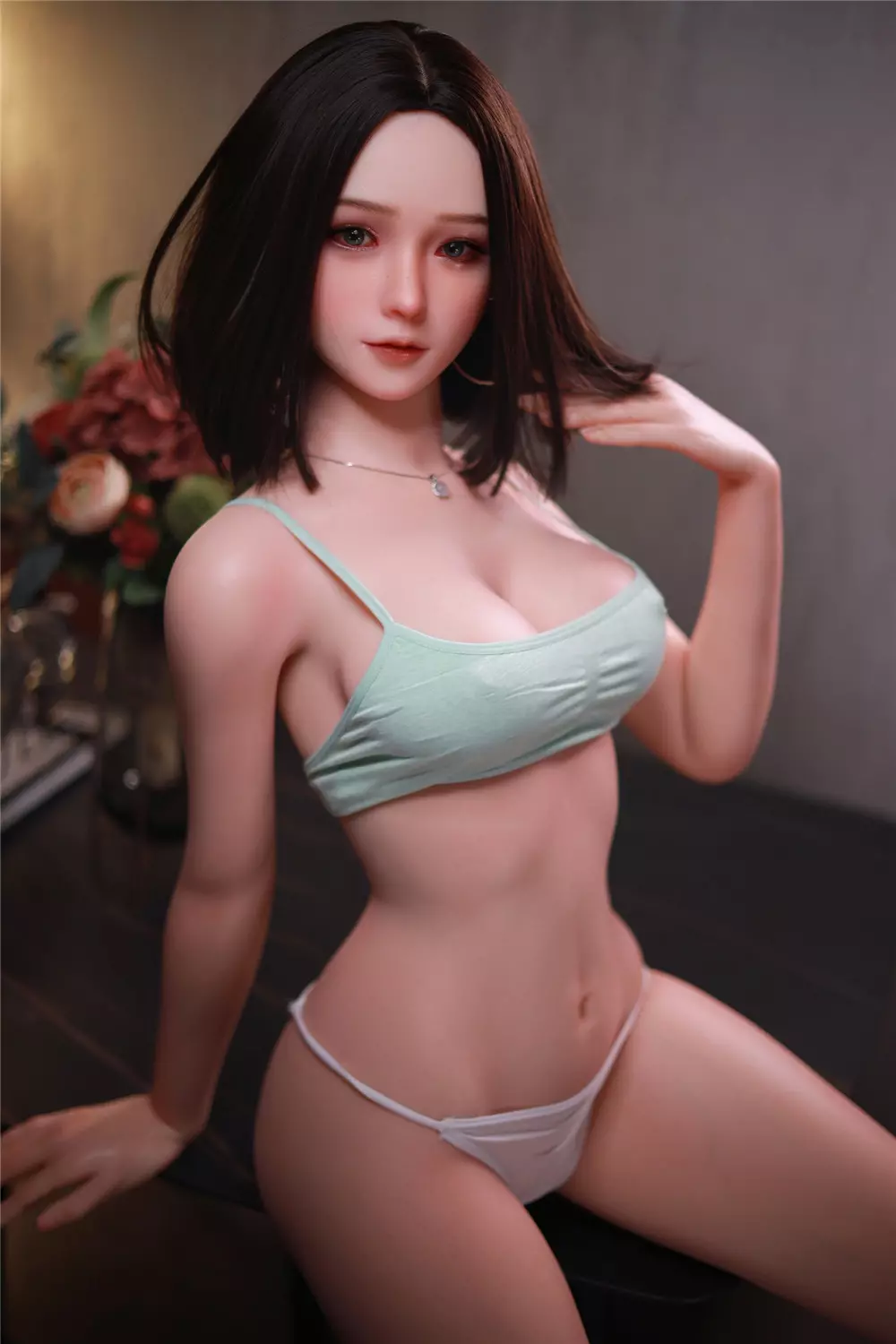 JY 165cm Silicone implanted hair sex doll YiRan