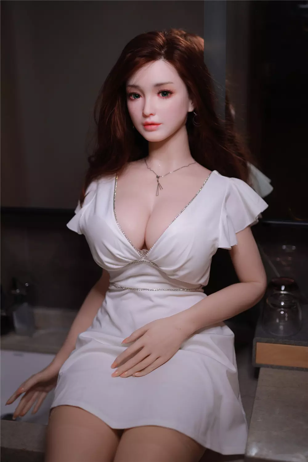 JY 163cm Silicone implanted hair Ling