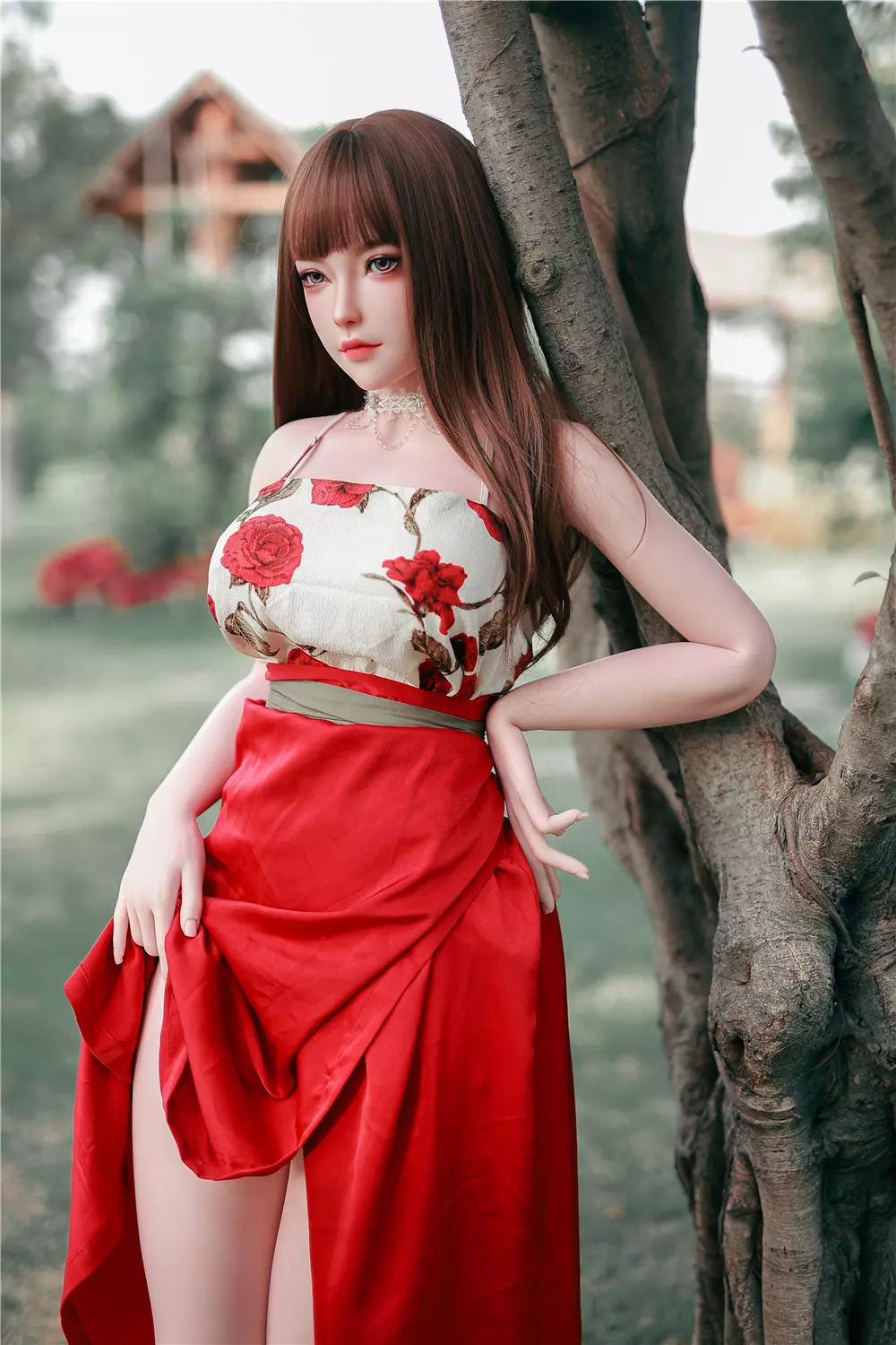 JY 163cm Silicone implanted hair sex doll MiTao