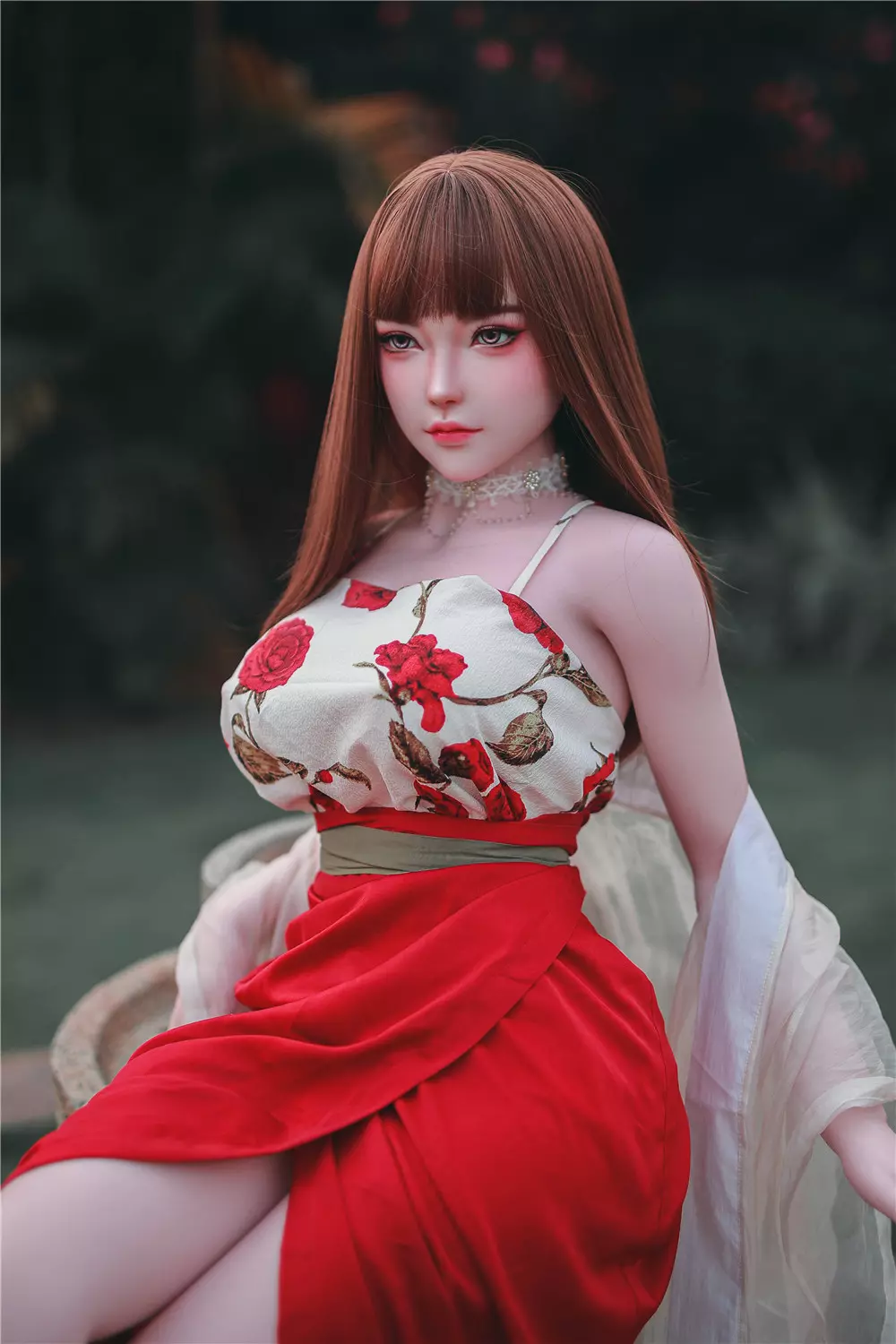 JY 163cm Silicone implanted hair sex doll MiTao