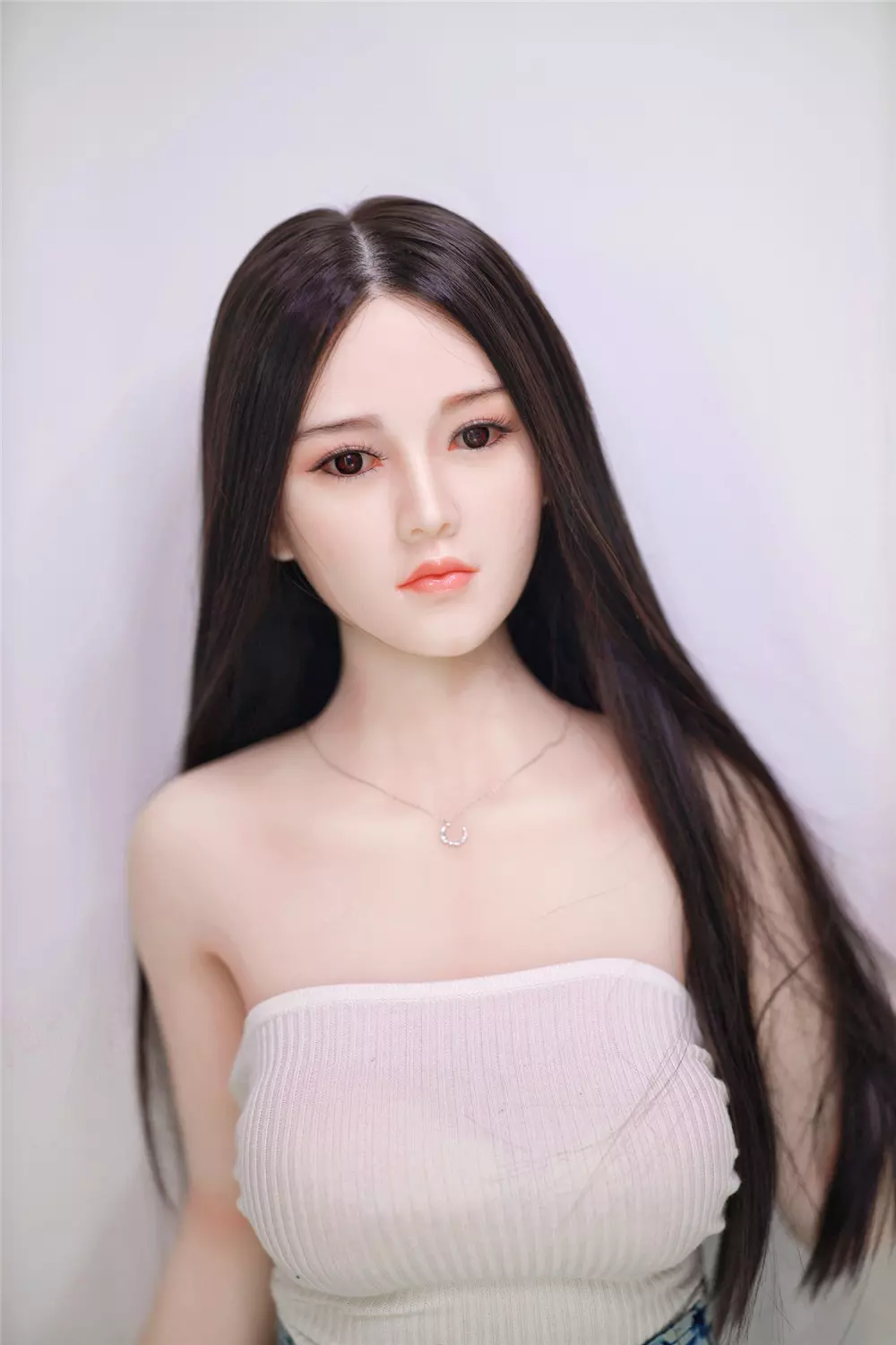 JY 157cm Silicone Head with TPE Body implanted hair Candy