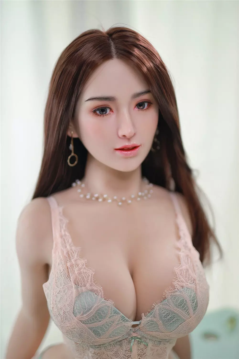 JY 157cm Silicone Head with TPE Body implanted hair XiaoMei