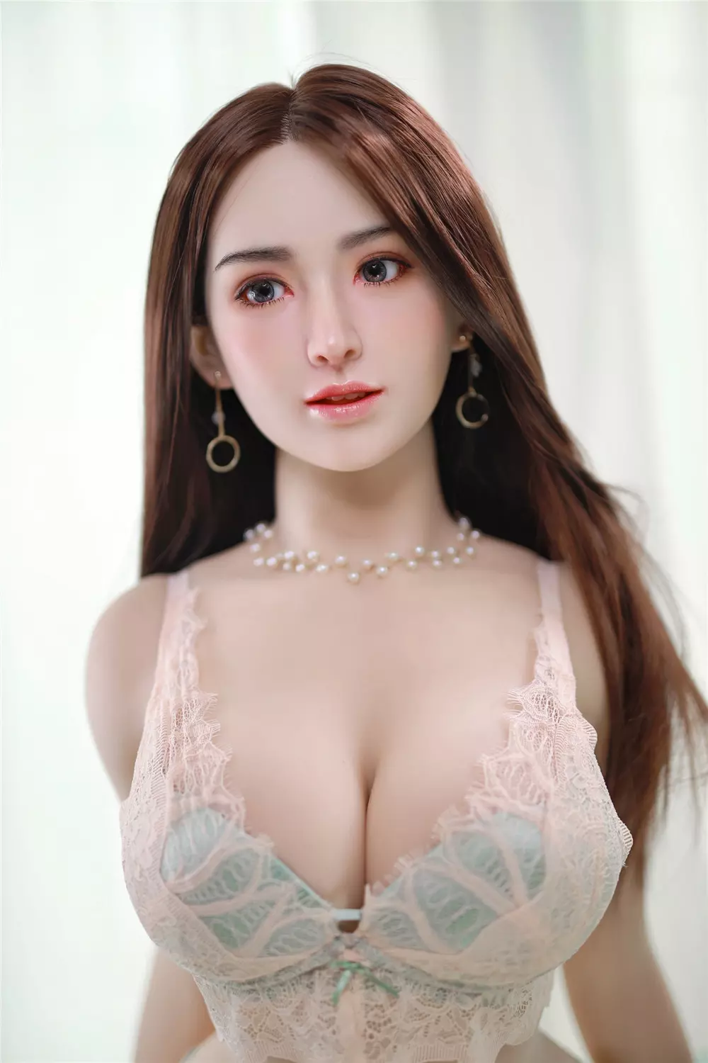 JY 157cm Silicone Head with TPE Body implanted hair XiaoMei