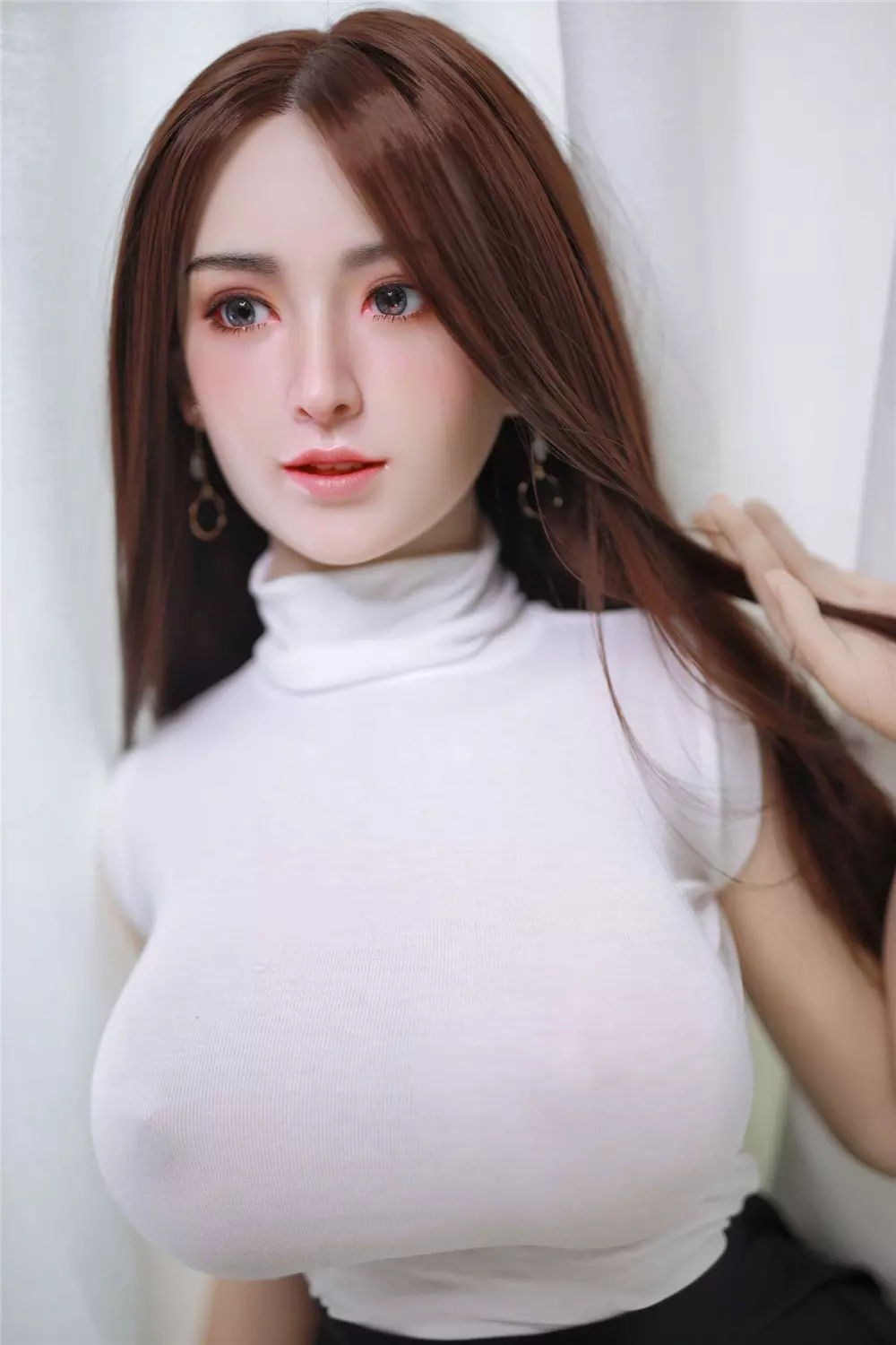 JY 157cm Silicone Head with TPE Body implanted hair XiaoMei