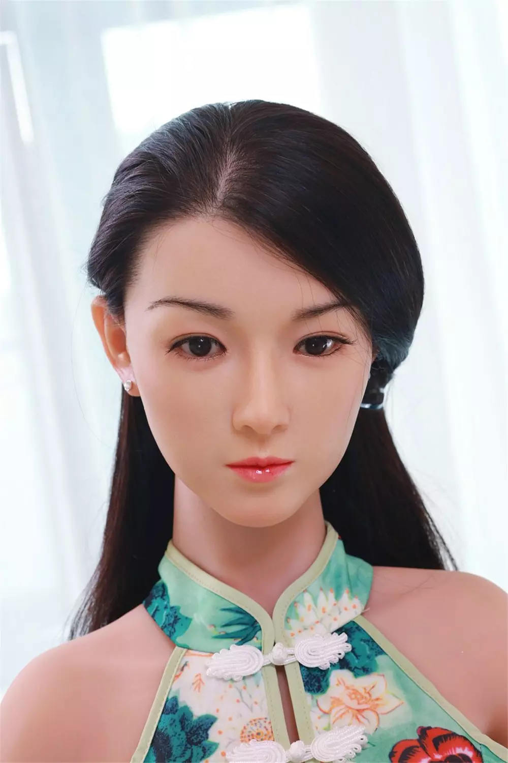 JY 157cm Silicone Head with TPE Body implanted hair XiaoRou