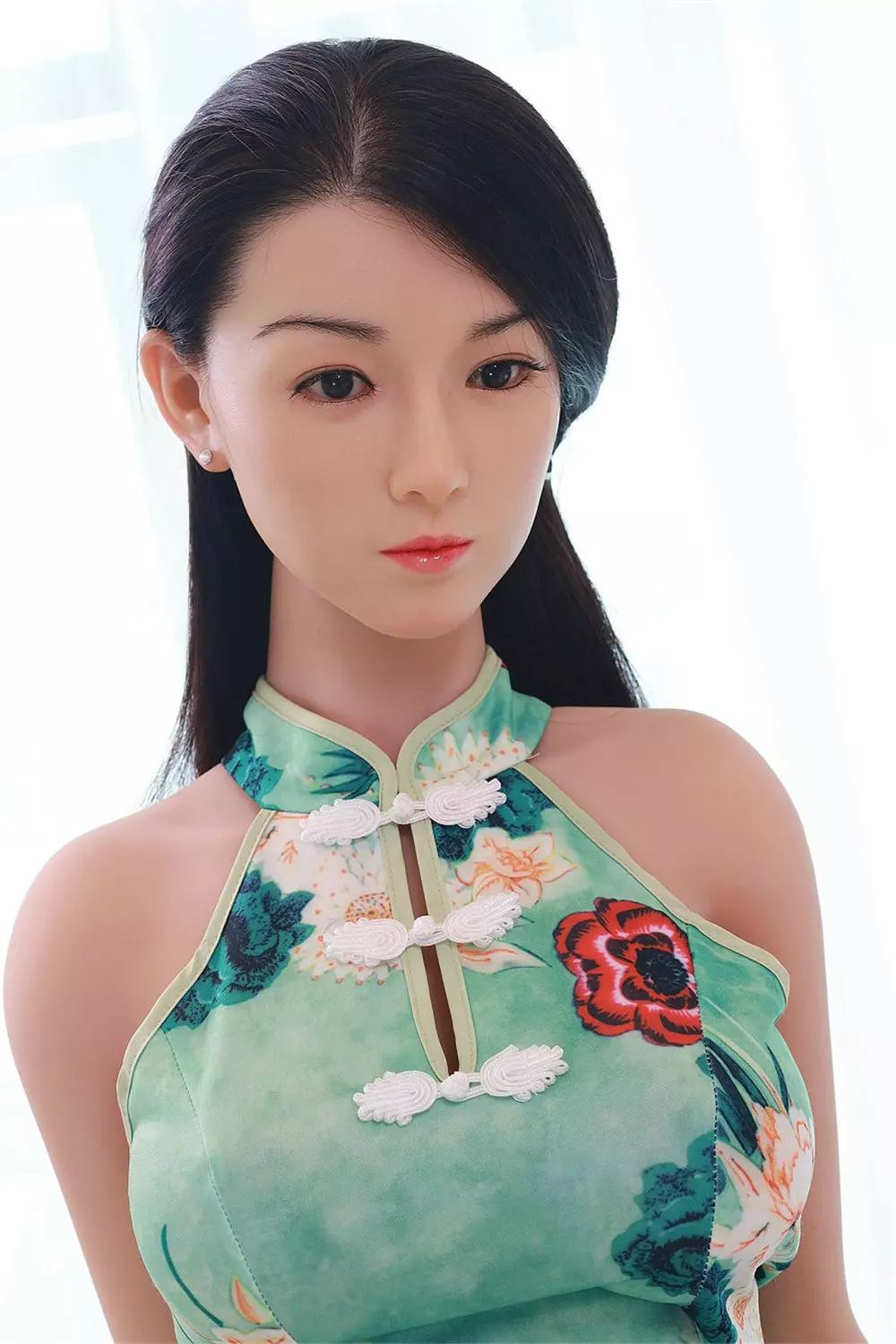 JY 157cm Silicone Head with TPE Body implanted hair XiaoRou