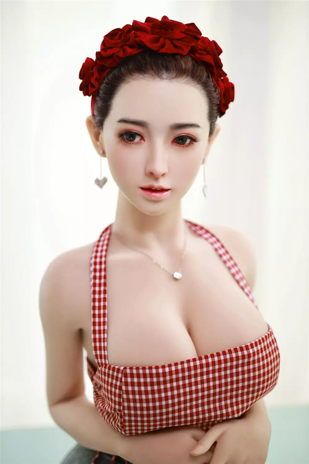 JY 157cm Silicone Head with TPE Body implanted hair Xiujie