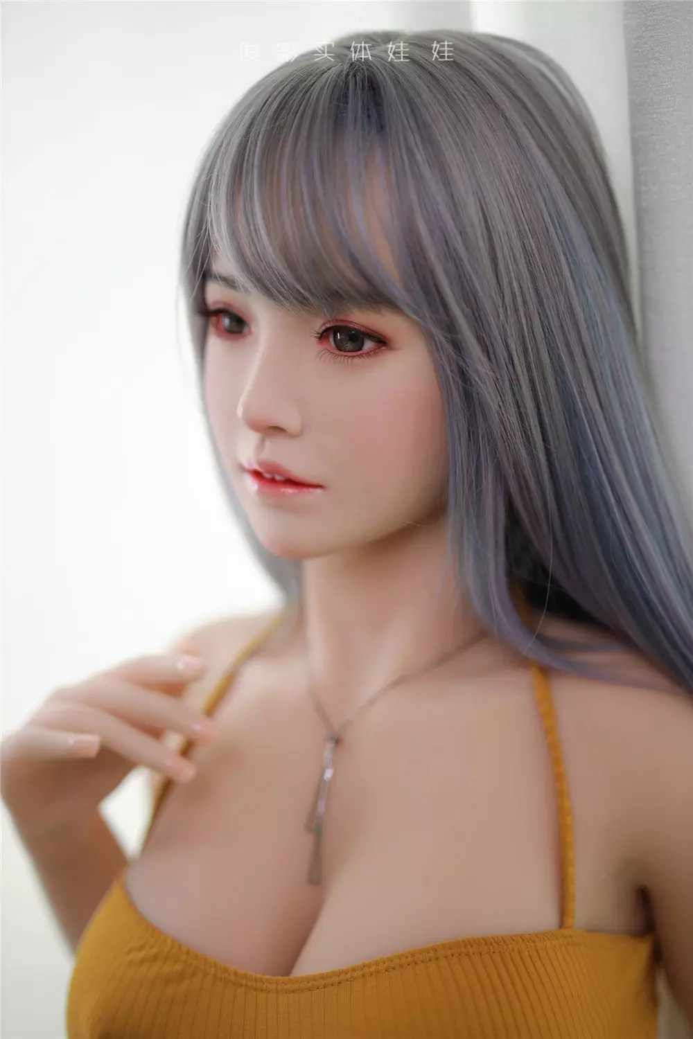 JY 157cm Silicone Head with TPE Body implanted hair YunShu