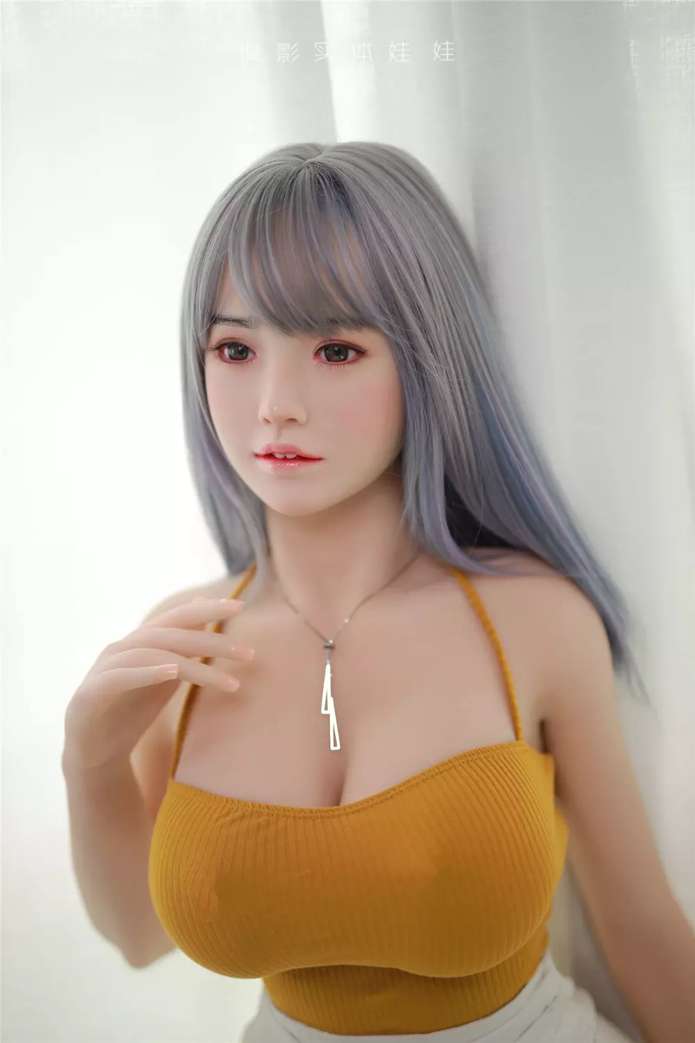 JY 157cm Silicone Head with TPE Body implanted hair YunShu